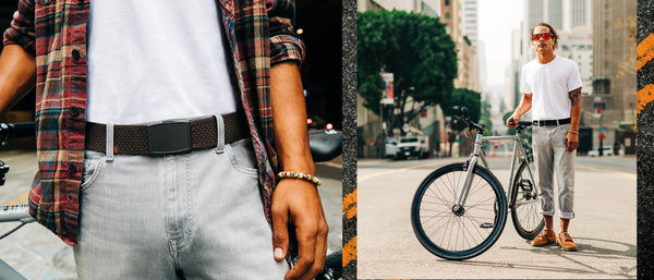 Mountain Bikers on a Ridge