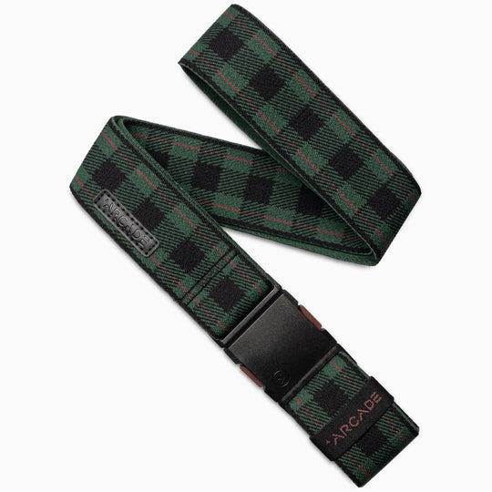 Plaid Belt - Emerald Wine