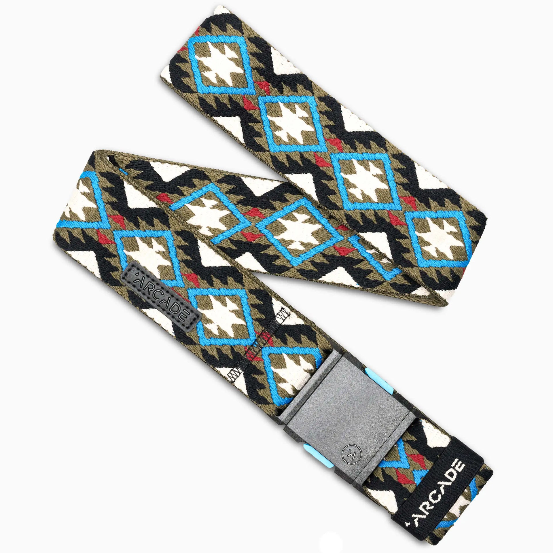 Vernan Kee Stretch Belt Geometric Print | Arcade Belts